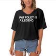 Pat Foley Is A Legend Women's Bat Sleeves V-Neck Blouse