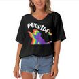 Purride Gay Pride Cat Pride Cat Cat Lgbtq Women's Bat Sleeves V-Neck Blouse Purride Gay Pride Cat Pride Cat Cat Lgbtq Women's Bat Sleeves V-Neck Blouse
