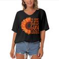 Sunflower In June We Wear Orange Gun Violence Awareness Day Women's Bat Sleeves V-Neck Blouse Sunflower In June We Wear Orange Gun Violence Awareness Day Women's Bat Sleeves V-Neck Blouse