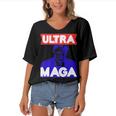 Ultra Maga Gift V3 Women's Bat Sleeves V-Neck Blouse