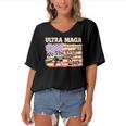 Ultra Maga We The People Women's Bat Sleeves V-Neck Blouse