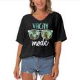 Vacay Mode Cute Vacation Summer Cruise Getaway Women's Bat Sleeves V-Neck Blouse