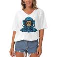 Astromonkey Women's Bat Sleeves V-Neck Blouse