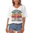 Bookmarks Are For Quitters Women's Bat Sleeves V-Neck Blouse