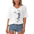 Dance With Death Women's Bat Sleeves V-Neck Blouse