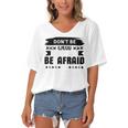 Dont Be Afraid To Fail Be Afraid Not To Try Women's Bat Sleeves V-Neck Blouse