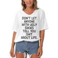 Dont Let Anyone With Ugly Shoes Tell You Shit About Life Women's Bat Sleeves V-Neck Blouse