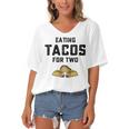 Eating Tacos For Two Women's Bat Sleeves V-Neck Blouse