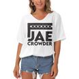 F Jae Crowder Women's Bat Sleeves V-Neck Blouse