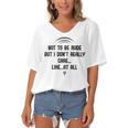 Funny Not To Be Rude But I DonReally Care Likeat All Women's Bat Sleeves V-Neck Blouse