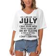 I Am An July Woman I Was Born With My Heart On My Sleevepng V2 Women's Bat Sleeves V-Neck Blouse