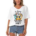 I Really Like Cute Baby Penguin Ok Women's Bat Sleeves V-Neck Blouse