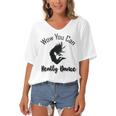 Official Wow You Can Really Dance - Dance Lover Idea Women's Bat Sleeves V-Neck Blouse