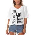 Official Wow You Can Really Dance - Dance Lover Idea Women's Bat Sleeves V-Neck Blouse