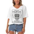 Official Wrong Society Drink From The Skull Of Your Enemies Women's Bat Sleeves V-Neck Blouse