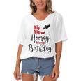 Sip Sip Hooray Its My Birthday Funny Bday Party Gift Women's Bat Sleeves V-Neck Blouse