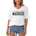 Some People Call Me Maurice Women's Bat Sleeves V-Neck Blouse