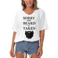 Sorry This Beard Is Taken 316 Shirt Women's Bat Sleeves V-Neck Blouse