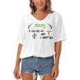 Texas Calling Me I Must Go - Idea Women's Bat Sleeves V-Neck Blouse