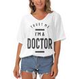 Trust Me Im A Dogtor 670 Shirt Women's Bat Sleeves V-Neck Blouse