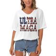 Ultra Maga V26 Women's Bat Sleeves V-Neck Blouse