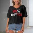 20252 Only You Funny Women's Bat Sleeves V-Neck Blouse