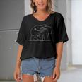 Appalachian Trail Bear Symbol Of Appalachian National Park Women's Bat Sleeves V-Neck Blouse