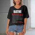 Bathe Fact FactShirt Bathe Shirt For Bathe Fact Women's Bat Sleeves V-Neck Blouse