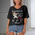 Friends Dont Let Friends Fight Borderline Personality Disorder Bpd Alone Unicorn Grey Ribbon Borderline Personality Disorder Bpd Awareness Women's Bat Sleeves V-Neck Blouse