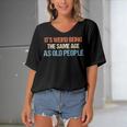 Its Weird Being The Same Age As Old People Men Women Funny Women's Bat Sleeves V-Neck Blouse