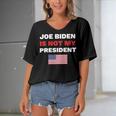 Joe Biden Is Not My President Not My President Women's Bat Sleeves V-Neck Blouse