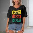 Make Today Great 116 Trending Shirt Women's Bat Sleeves V-Neck Blouse