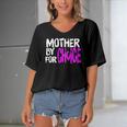 Mother By Choice For Choice Feminist Rights Pro Choice Mom Women's Bat Sleeves V-Neck Blouse