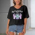 My Crystal Ball Says Youre Full Of Shit 505 Trending Shirt Women's Bat Sleeves V-Neck Blouse