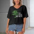 Trees Are All Bark No Bite 64 Trending Shirt Women's Bat Sleeves V-Neck Blouse