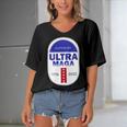 Ultra Maga Funny V2 Women's Bat Sleeves V-Neck Blouse