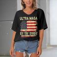 Ultra Maga We The People Vintage Women's Bat Sleeves V-Neck Blouse