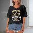 Womens Beer Babe Design Have No Fear Beer Babe Is Here Gift Women's Bat Sleeves V-Neck Blouse