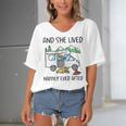 And She Lived Happily Ever After Women's Bat Sleeves V-Neck Blouse