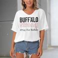 Buffalo Strong Pray For Buffalo Women's Bat Sleeves V-Neck Blouse