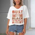 Built By Black History African American Pride Women's Bat Sleeves V-Neck Blouse