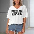 Free Cain Velasquez V5 Women's Bat Sleeves V-Neck Blouse