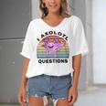 I Axlotl Questions Cute Axlotl V3 Women's Bat Sleeves V-Neck Blouse