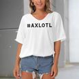 I Axlotl Questions Cute Axlotl V4 Women's Bat Sleeves V-Neck Blouse