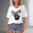 Juneteenth Black Power Women's Bat Sleeves V-Neck Blouse