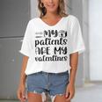 My Patients Are My Valentines 141 Trending Shirt Women's Bat Sleeves V-Neck Blouse