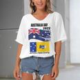 New Australia Day 2022 V2 Women's Bat Sleeves V-Neck Blouse