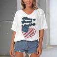 Official Have A Great 4Th Of July Women's Bat Sleeves V-Neck Blouse