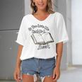 Premium If You Love Me Read Me A Book - Books Lovers Women's Bat Sleeves V-Neck Blouse