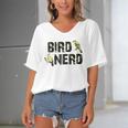 Twitcher Funny - Bird Nerd 195 Shirt Women's Bat Sleeves V-Neck Blouse